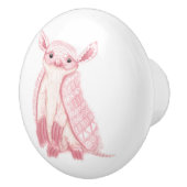 Boho Pink Fairy Armadillo Ceramic Knob セラミックノブ (右)