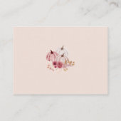 Boho Pink Floral Books For Baby エンクロージャーカード (裏面)