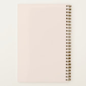 Boho Pink Rainbow Things To Doモダンチェックリスト ノートブック (裏面)