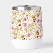 Boho Pink Wildflower Watercolor  (正面)