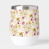 Boho Pink Wildflower Watercolor  (背面)