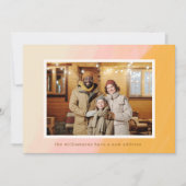 Boho Pink Yellow引っ越しました新しいアドレス写真 案内状 (正面)