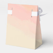 Boho Pink Yellow Script Custom Baby Shower   フェイバーボックス (裏面サイド)