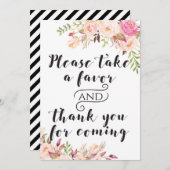 Boho Pipivesサイン5x7"サイズを1つ取って下さい 招待状 (正面/裏面)