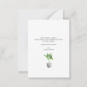 Boho Plantの住所変更のお知らせ ノートカード (裏面)