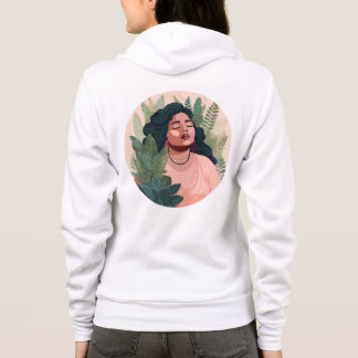 Boho Plant Lady Sweatshirt - Plus-Size Brown-Skin パーカ