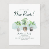 Boho Plantsアドレス変更の移動 案内ポストカード (正面)