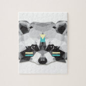Boho poly raccoon ジグソーパズル (縦)