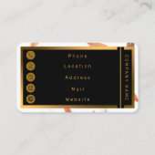 Boho Popular Feathers Luxury Collection 名刺 (裏面)