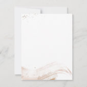 Boho Pretty Abstract Thank You Personalized Name ノートカード (裏面)