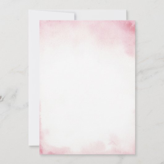 Boho Pumpkinジェンダーがピンクとブルーのフローラを明らかにする 招待状 (裏面)