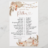 Boho Pumpkin素朴秋は彼女が好き (正面)