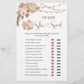 Boho Pumpkin素朴秋恋の彼は彼女が言った (正面)