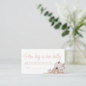 Boho Pumpkin赤ちゃんシャワーどのように彼女の腹カードは大きい エンクロージャーカード (スタンド正面)