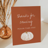 Boho Pumpkin Baby Shower for感謝してい'来 s 台座サイン