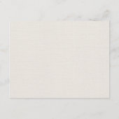 Boho QRコーエレガントドウェディングRSVP エンクロージャーカード (裏面)