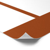 Boho QRコードテラコッタアーチ結婚のウェルカムサイン ポスター (角)