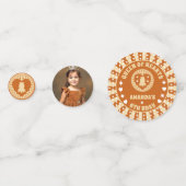 Boho Queen Ofハート誕生日パーティー写真 コンフェッティ (正面)