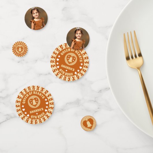 Boho Queen Ofハート誕生日パーティー写真 コンフェッティ (グループ)