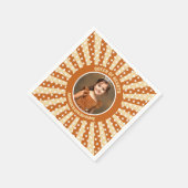 Boho Queen Ofハート誕生日パーティー写真 スタンダードカクテルナプキン (角)