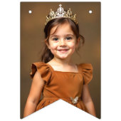 Boho Queen Ofハート誕生日パーティー写真 バンティングフラッグ (第2の旗)