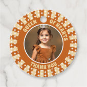 Boho Queen Ofハート誕生日パーティー写真 フェイバータグ (正面)