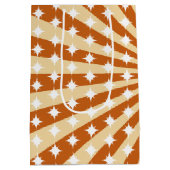 Boho Queen Ofハート誕生日パーティー写真 ミディアムペーパーバッグ (裏面)