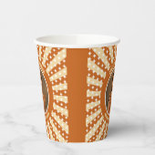 Boho Queen Ofハート誕生日パーティー写真 紙コップ (左)