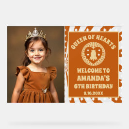 Boho Queen Of Bohoハート誕生日フォトウェルカム アクリルサイン