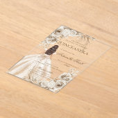 Boho Quinceanera アクリル招待状 (レイダウン)