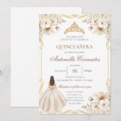 Boho Quinceanera Invitation 招待状 (正面/裏面)