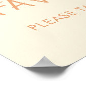 Boho Rainbowお願い1つの好意サインを取る ポスター (角)