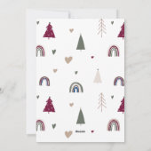 Boho RainbowとハートアーチグリーンJoyful Two Photo シーズンカード (裏面)