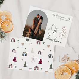 Boho RainbowとハートアーチOh何おもしろいワンフォト シーズンカード