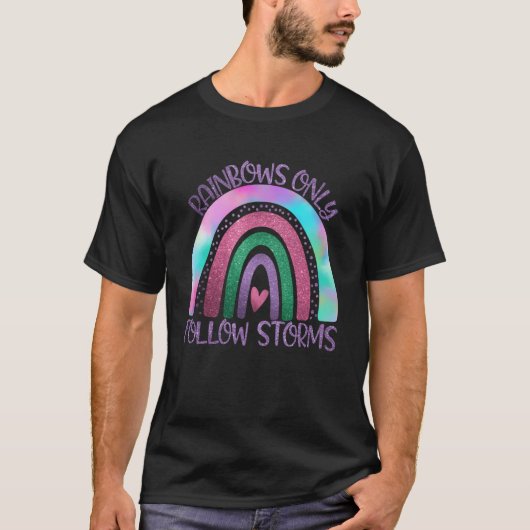 Boho Rainbowのみストーム後を追グラフィック表示 Tシャツ (正面)