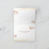 Boho Rainbowは彼女のonederful折り畳まれていない サンキューカード (内部)