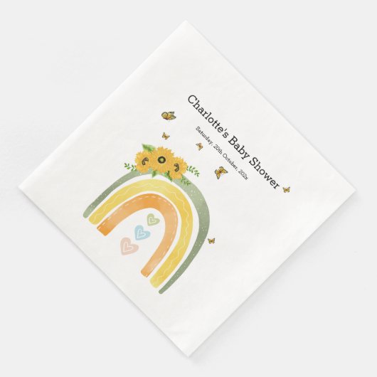 Boho Rainbowひまわり赤ちゃんシャワー (コーナー)