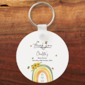 Boho Rainbowひまわり赤ちゃんシャワー キーホルダー (正面)