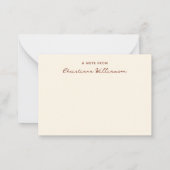 Boho Rainbowメンタルヘルスあなたの心に優しくすること ノートカード (裏面)