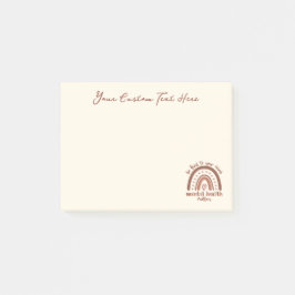 Boho Rainbowメンタルヘルスあなたの心に優しくすること ポストイット