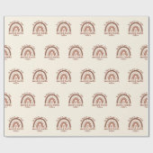 Boho Rainbowメンタルヘルスあなたの心に優しくすること ラッピングペーパー (フラット)