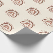 Boho Rainbowメンタルヘルスあなたの心に優しくすること ラッピングペーパー (角)