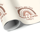 Boho Rainbowメンタルヘルスあなたの心に優しくすること ラッピングペーパー (ロールコーナー)