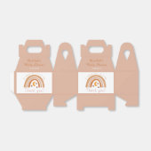 Boho Rainbowモダン Baby Shower Thank You フェイバーボックス (折り畳みなし)