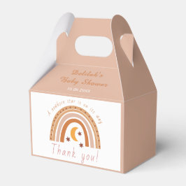 Boho Rainbowモダン Baby Shower Thank You フェイバーボックス