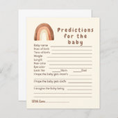 Boho rainbow予測ベビーゲーム。 (正面/裏面)