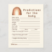 Boho rainbow予測ベビーゲーム。 (正面)