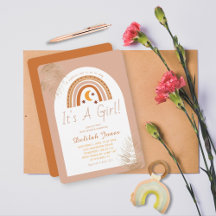 Boho Rainbow女の子の赤ちゃんシャワー