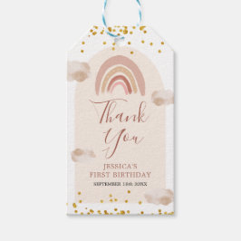 Boho Rainbow彼女は感謝の意を表していない ギフトタグ