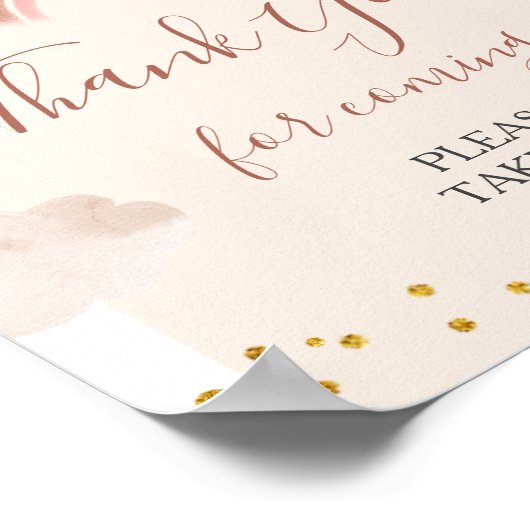 Boho Rainbow彼女は感謝の意を表していない ポスター (角)